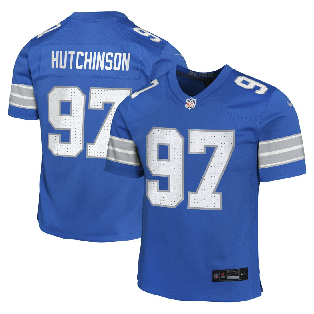Aidan Hutchinson Detroit Lions Youth Game Jersey Blue - Nike
