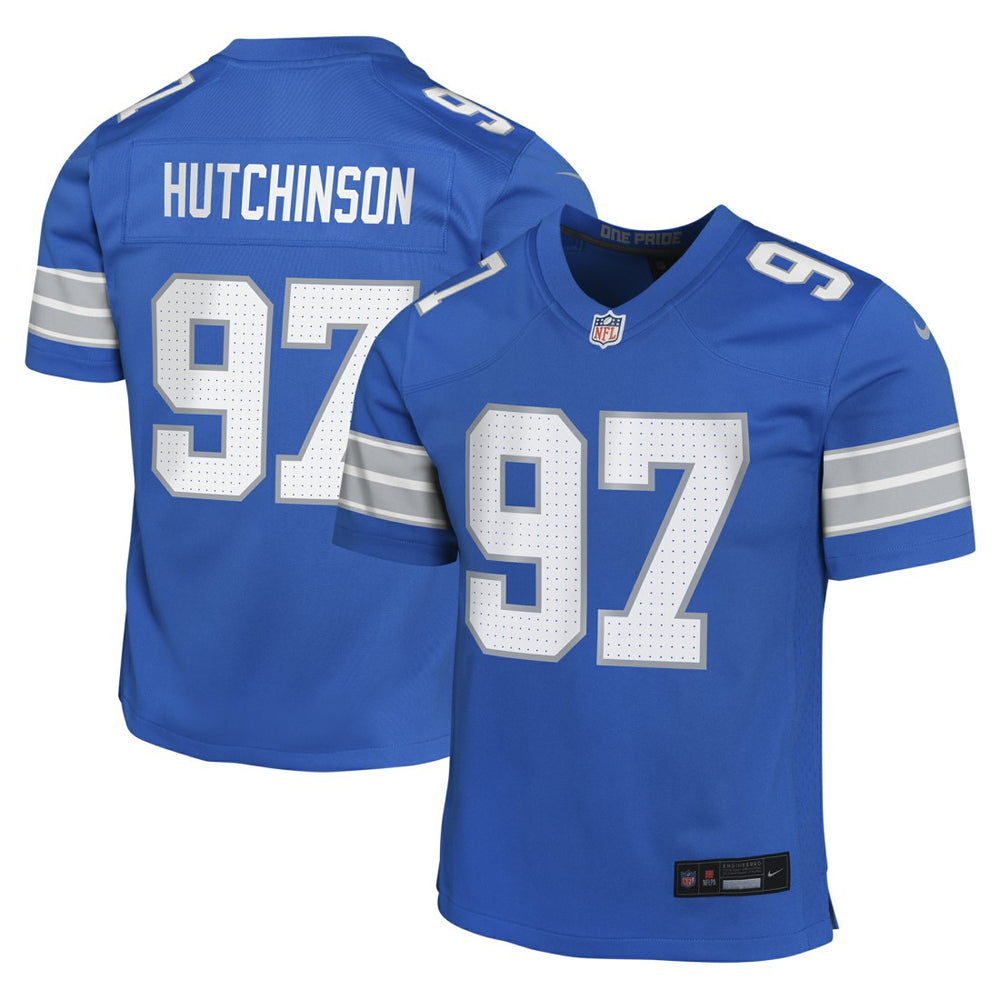 Aidan Hutchinson Detroit Lions Youth Game Jersey Blue - Nike