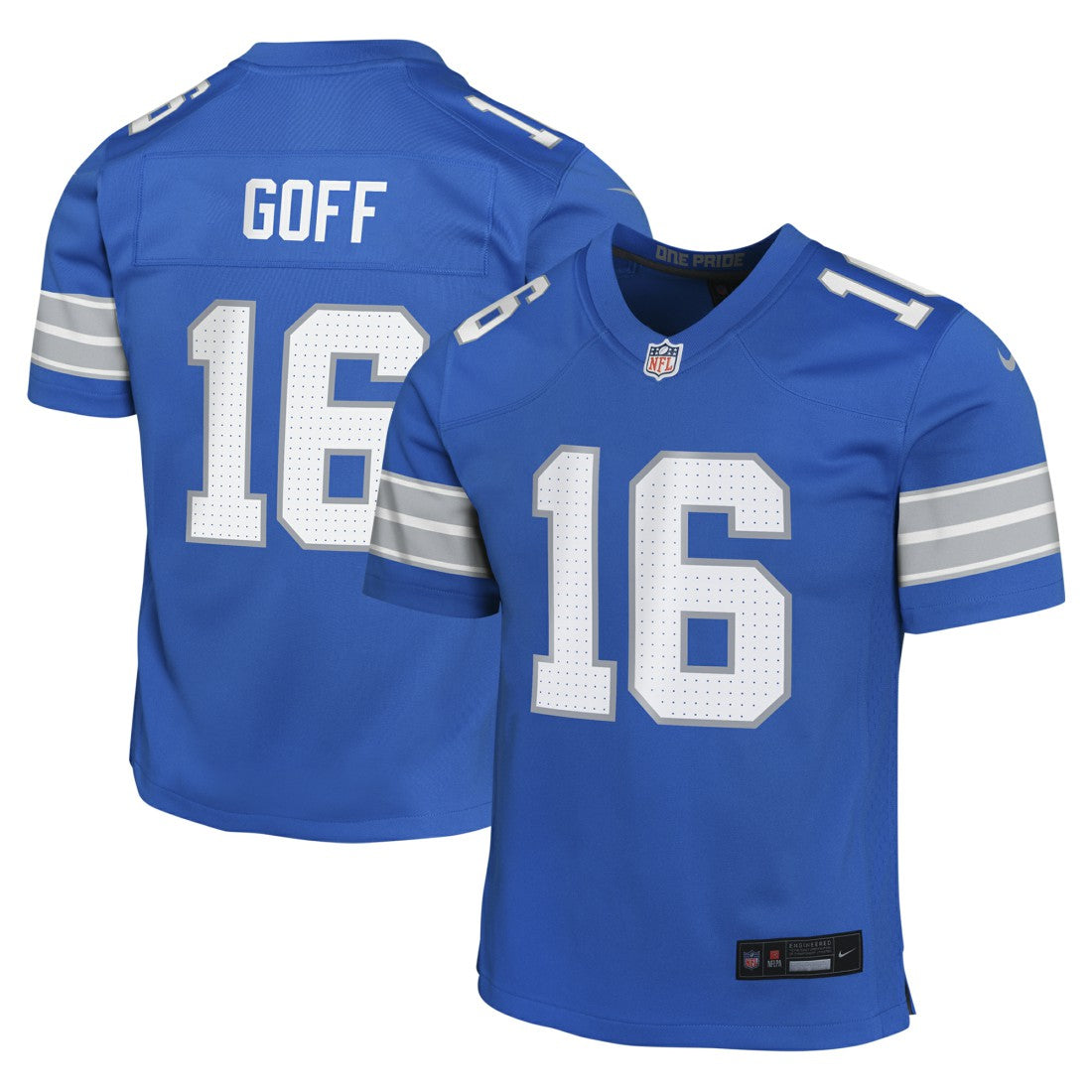 Jared Goff Detroit Lions Youth Game Jersey - Blue | NFL Jerseys