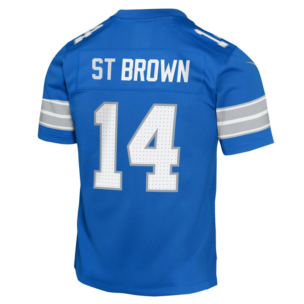 Amon-Ra St. Brown Detroit Lions Youth Game Jersey Blue - Nike