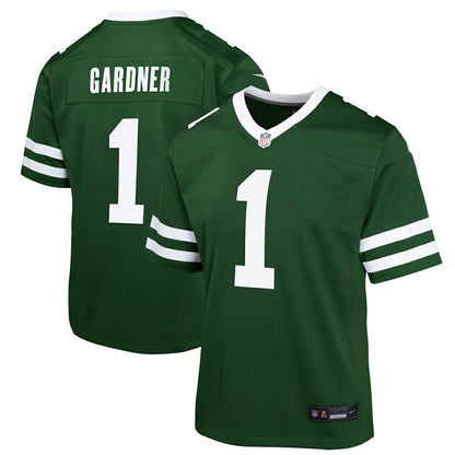 Ahmad Sauce Gardner New York Jets Youth Game Jersey - Green | NFL Jerseys