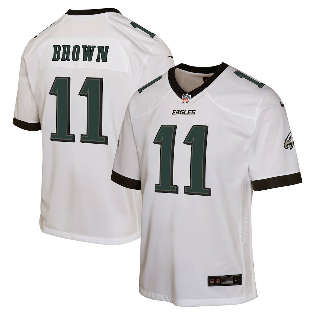 A.J. Brown Philadelphia Eagles Youth Game Jersey - White | NFL Jerseys