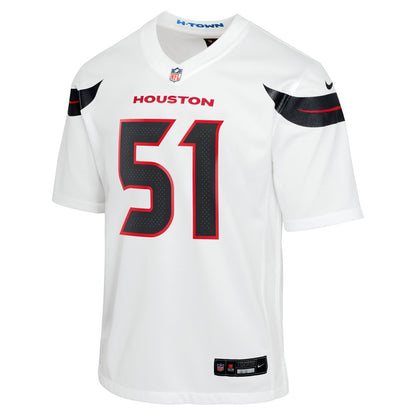 Will Anderson Jr. Houston Texans Youth Game Jersey - White | NFL Jerseys