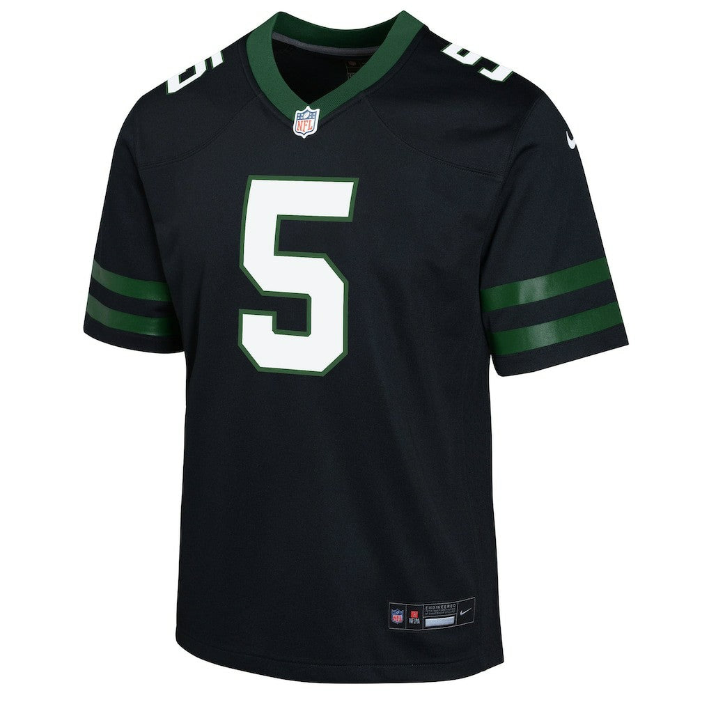 Garrett Wilson New York Jets Youth Game Jersey Black - Nike