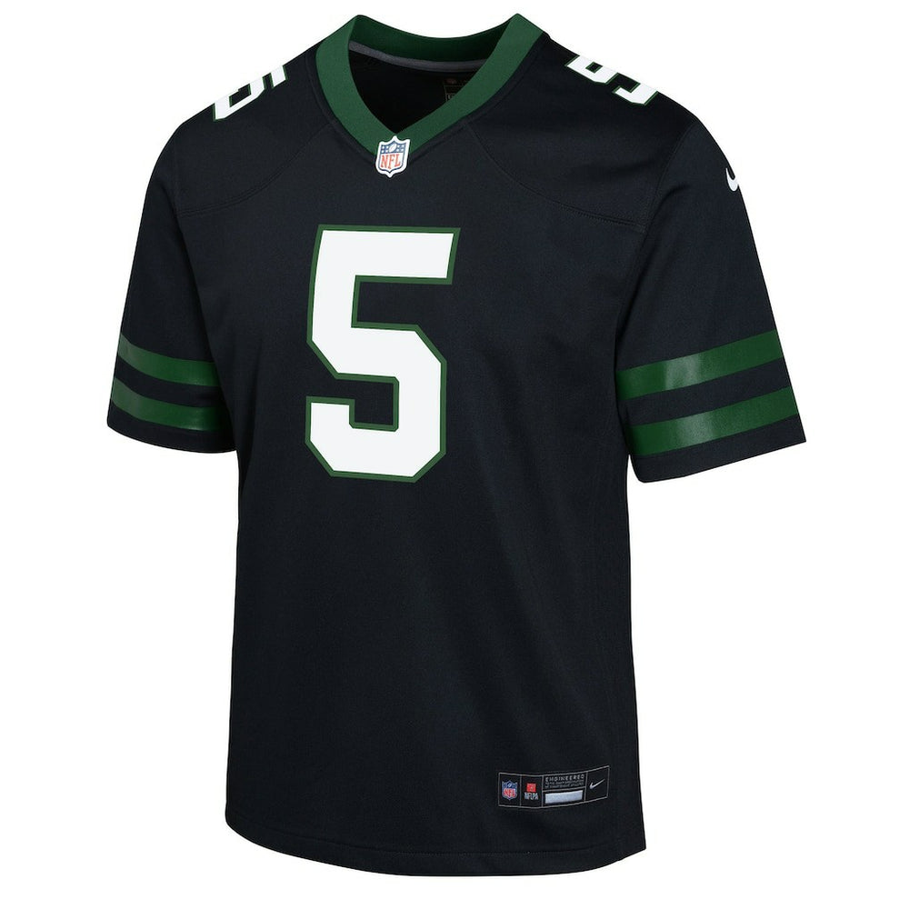 Garrett Wilson New York Jets Youth Game Jersey Black - Nike