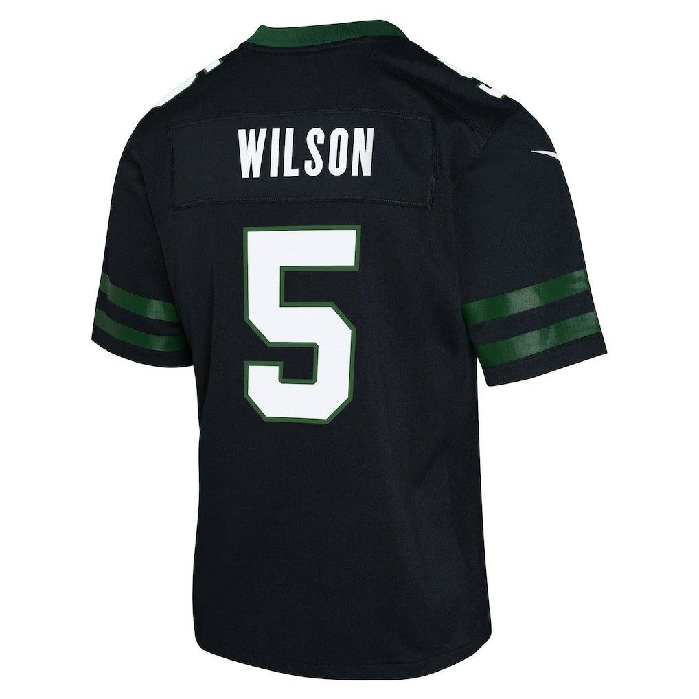 Garrett Wilson New York Jets Youth Game Jersey Black - Nike