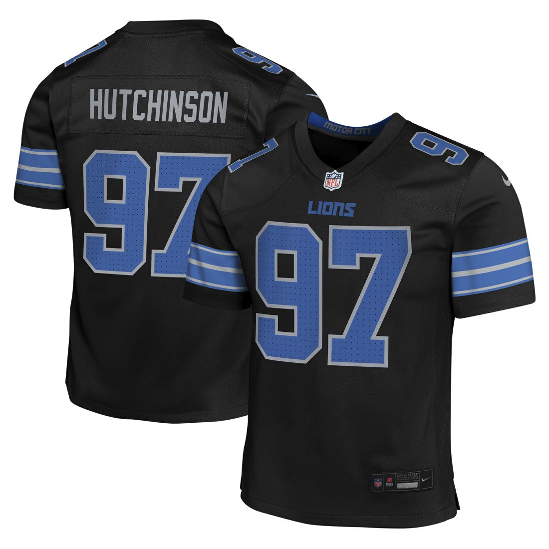 Aidan Hutchinson Detroit Lions Youth Game Jersey Black - Nike