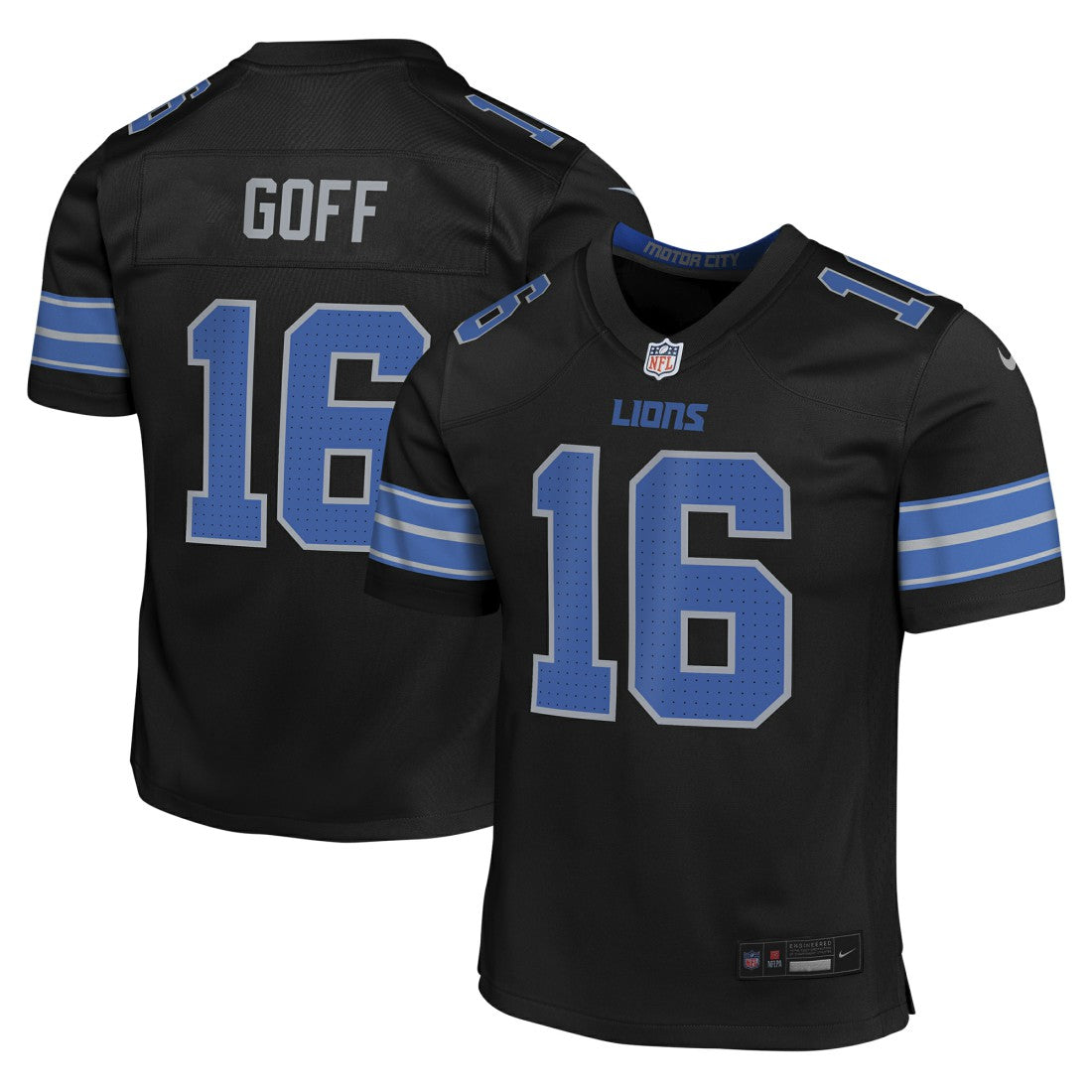 Jared Goff Detroit Lions Youth Game Jersey Black - Nike