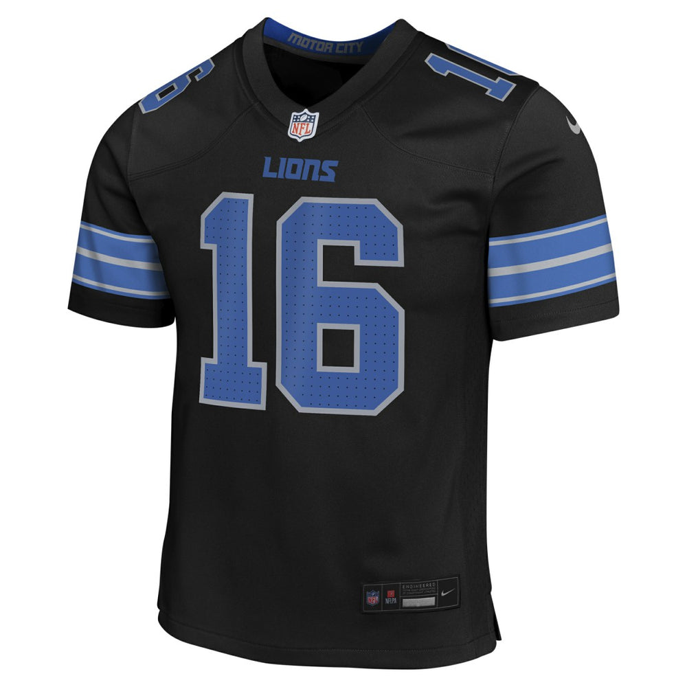 Jared Goff Detroit Lions Youth Game Jersey Black - Nike