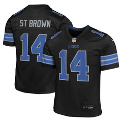 Amon-Ra St. Brown Detroit Lions Youth Game Jersey Black - Nike