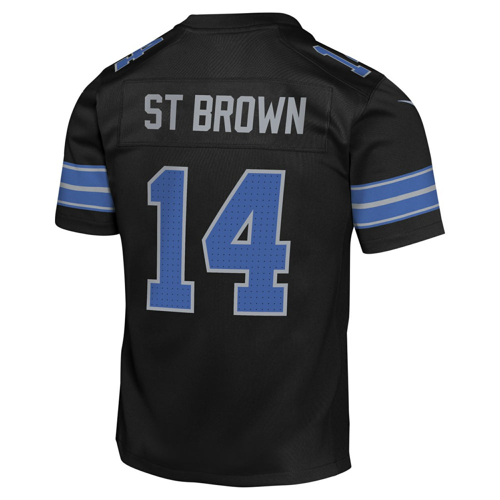 Amon-Ra St. Brown Detroit Lions Youth Game Jersey Black - Nike