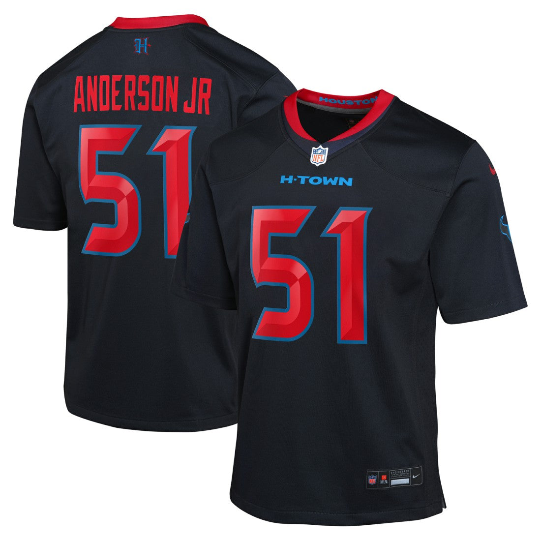 Will Anderson Jr. Houston Texans Youth Game Jersey Navy - Nike