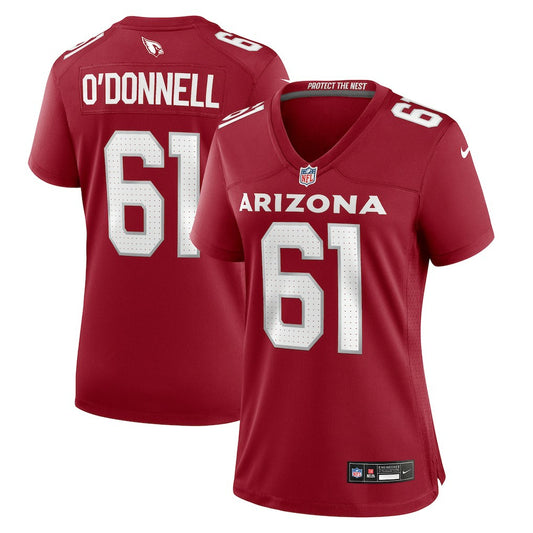 Carter O'Donnell Arizona Cardinals Women's Team Game Jersey - Cardinal | NFL Jerseys