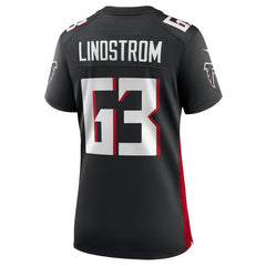 Chris Lindstrom Atlanta Falcons Women's Team Game Jersey Black - Nike