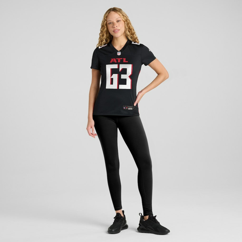 Chris Lindstrom Atlanta Falcons Women's Team Game Jersey Black - Nike