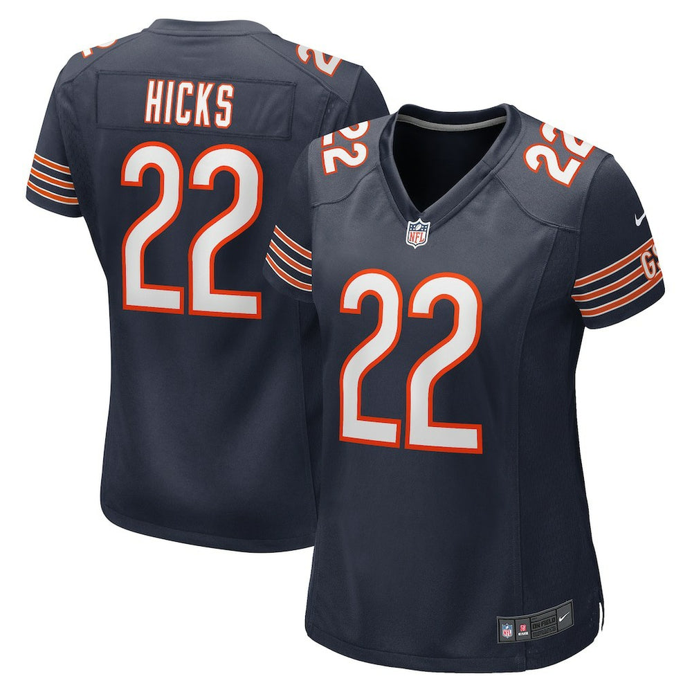 Elijah Hicks Chicago Bears Women's Team Game Jersey Navy - Nike