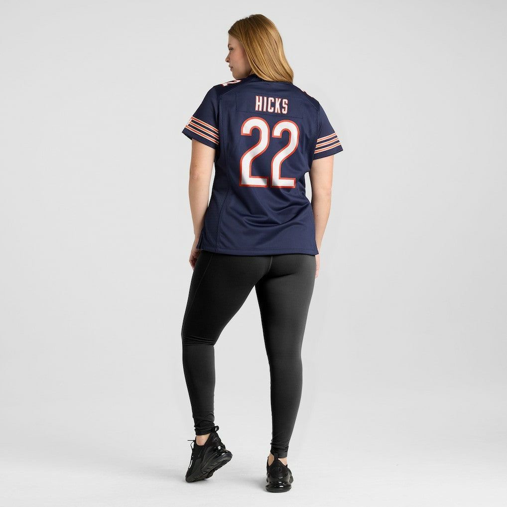 Elijah Hicks Chicago Bears Women's Team Game Jersey Navy - Nike