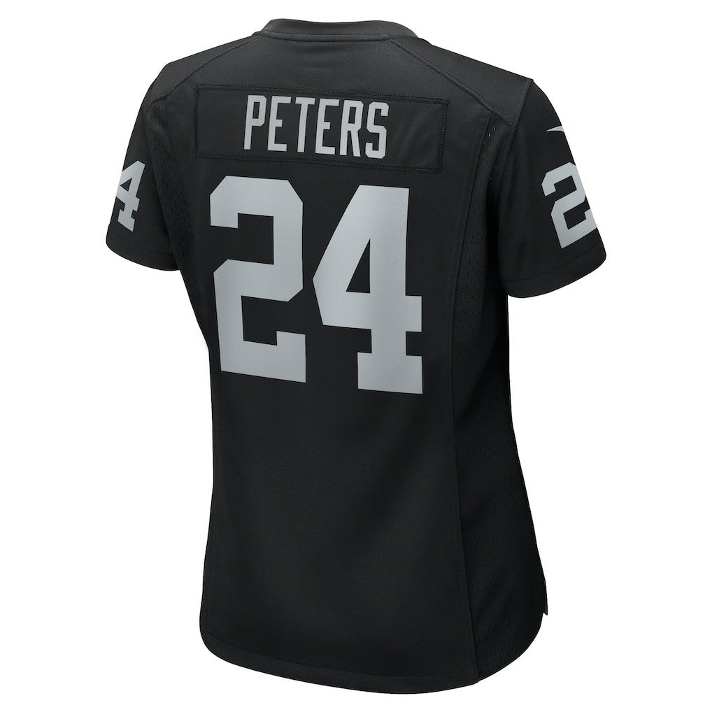 Marcus Peters Las Vegas Raiders Women's Team Game Jersey Black - Nike