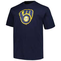 Milwaukee Brewers Profile Big & Tall Primary Logo T-Shirt On Sale