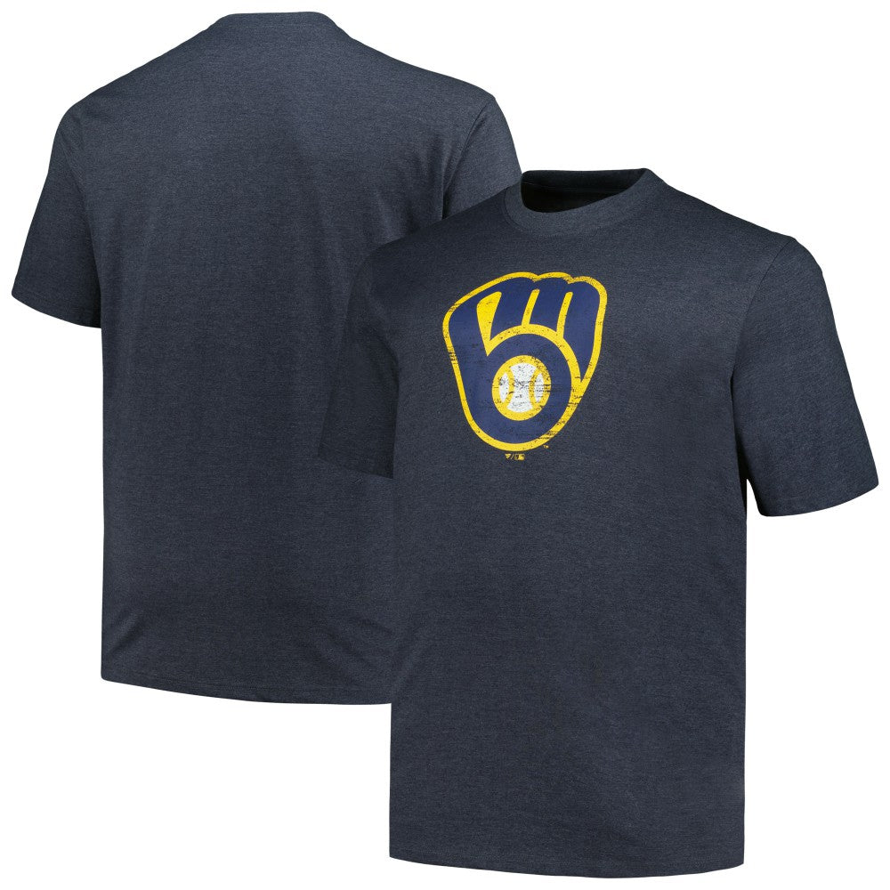 Milwaukee Brewers Profile Big & Tall Weathered Logo T-Shirt Online