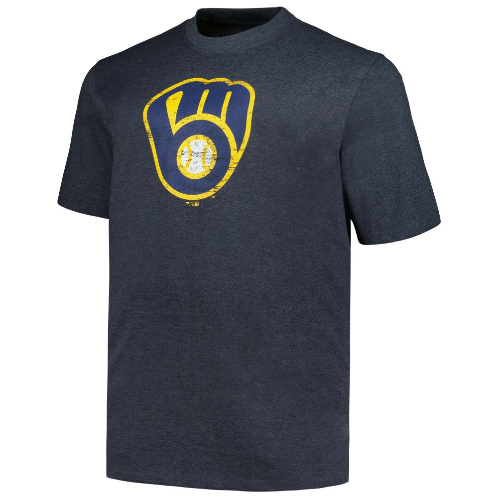 Milwaukee Brewers Profile Big & Tall Weathered Logo T-Shirt Online