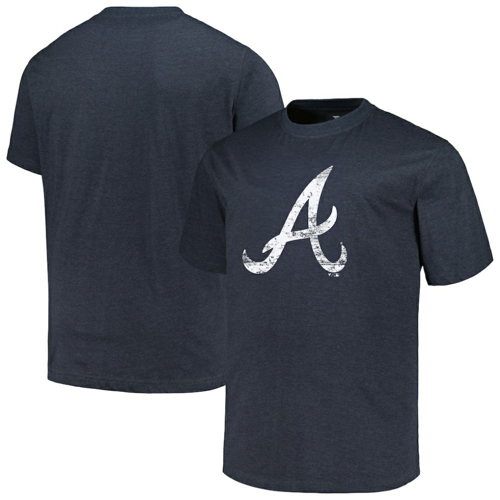 Atlanta Braves Profile Big & Tall Weathered Logo T-Shirt discount