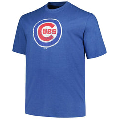 Chicago Cubs Profile Big & Tall Weathered Logo T-Shirt Lifestyle