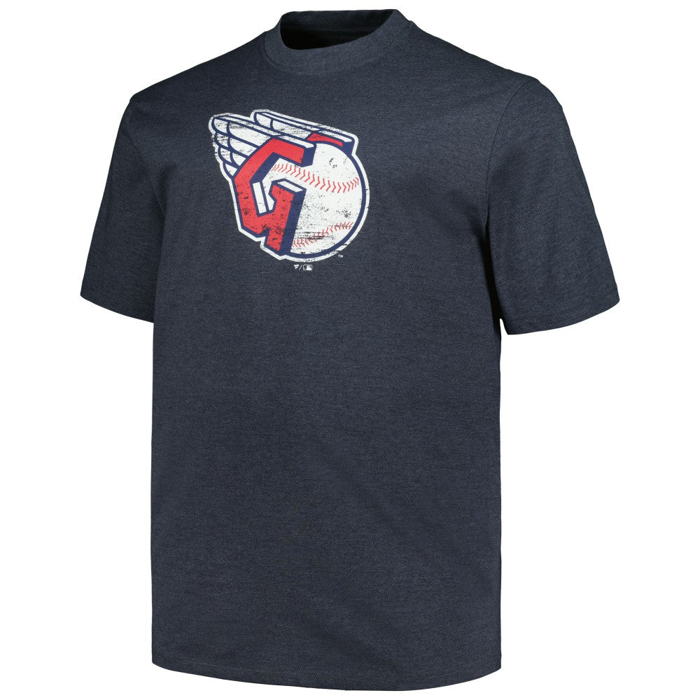 Cleveland Guardians Profile Big & Tall Weathered Logo T-Shirt Sale