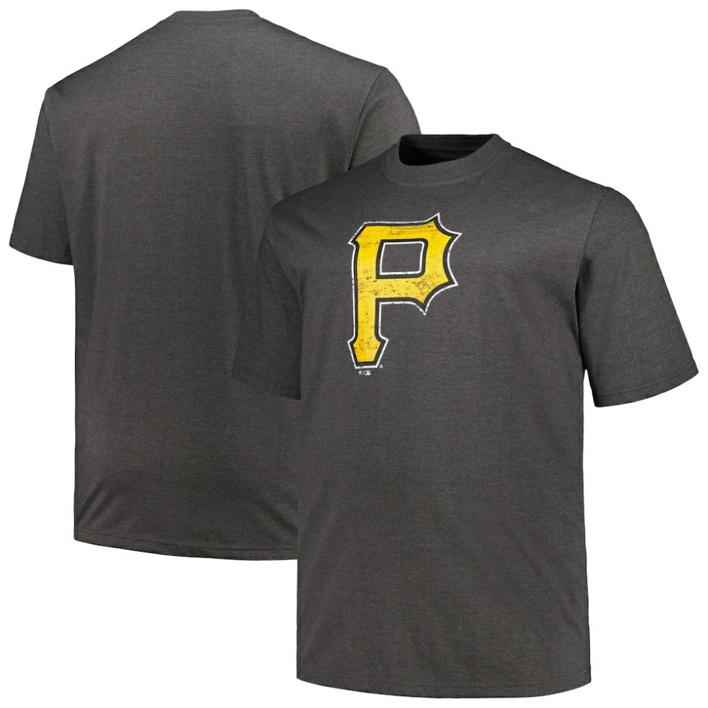 Pittsburgh Pirates Profile Big & Tall Weathered Logo T-Shirt Lifestyle