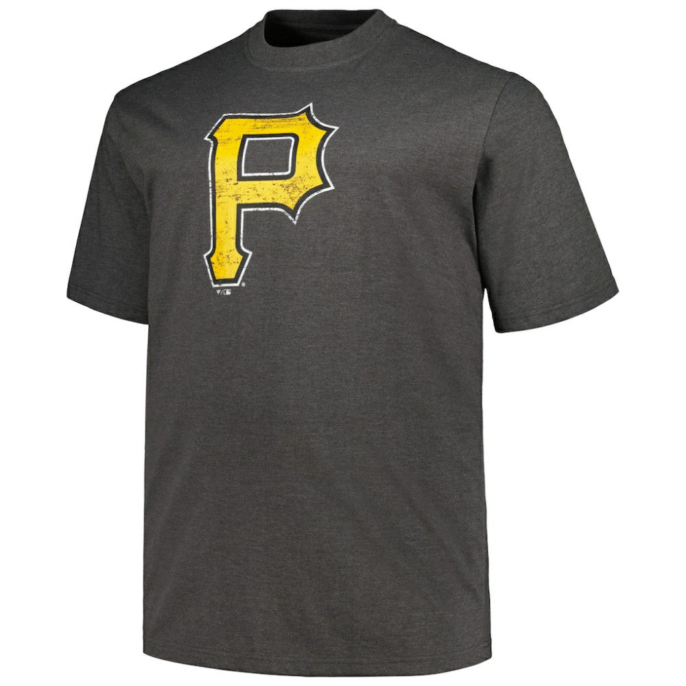 Pittsburgh Pirates Profile Big & Tall Weathered Logo T-Shirt Lifestyle