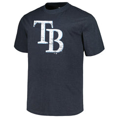 Tampa Bay Rays Profile Big & Tall Weathered Logo T-Shirt for sale
