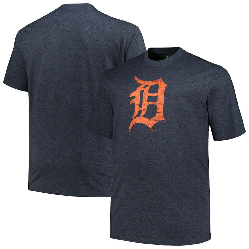 Detroit Tigers Profile Big & Tall Weathered Logo T-Shirt for sale