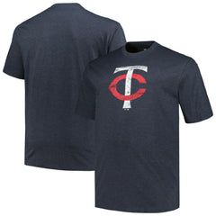 Minnesota Twins Profile Big & Tall Weathered Logo T-Shirt Lifestyle