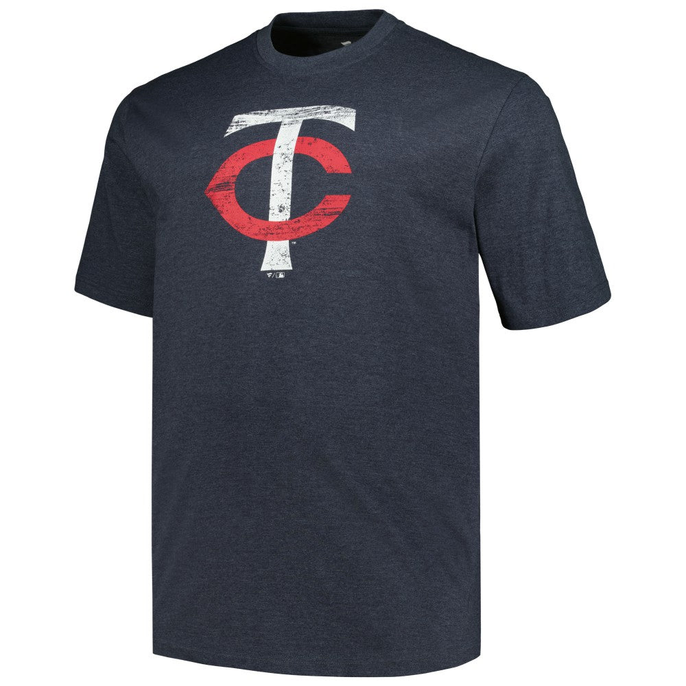 Minnesota Twins Profile Big & Tall Weathered Logo T-Shirt Lifestyle