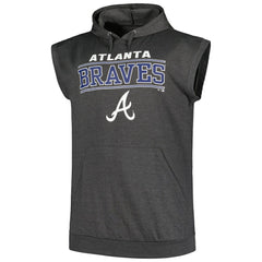 Atlanta Braves Profile Big & Tall Muscle Sleeveless Pullover Hoodie On Sale