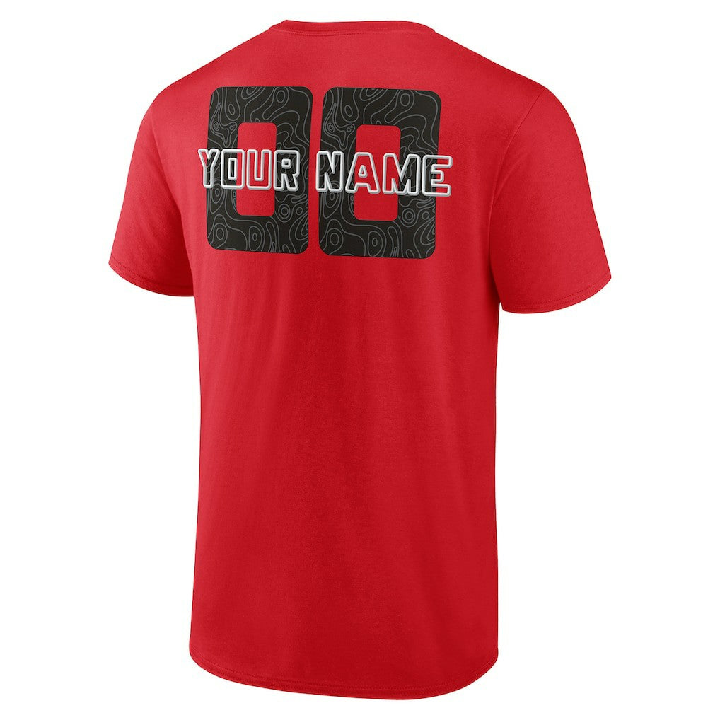 NBA - Chicago Bulls Stellar Personalized Name & Number T-Shirt - Red