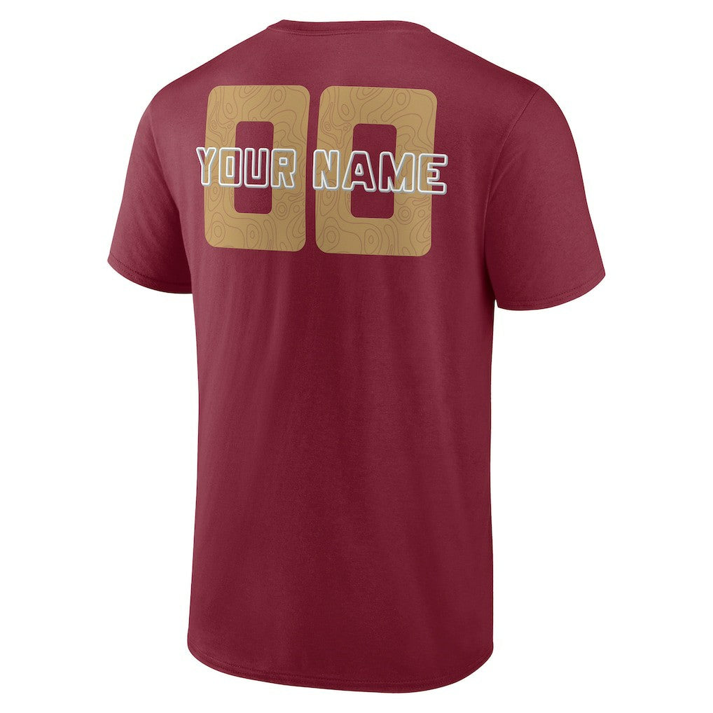 NBA - Cleveland Cavaliers Stellar Personalized Name & Number T-Shirt - Wine