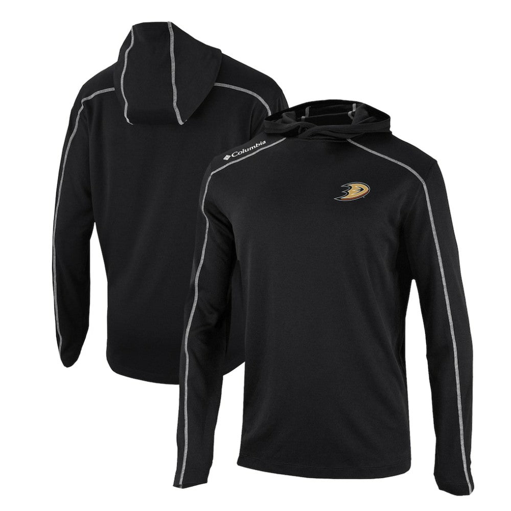 Anaheim Ducks - Columbia Omni-Wick Shotgun Long Sleeve Hoodie T-Shirt Black
