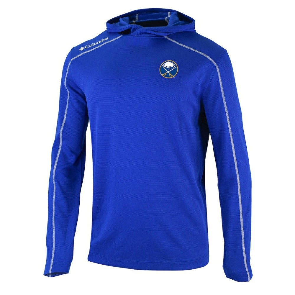 Buffalo Sabres - Columbia Omni-Wick Shotgun Long Sleeve Hoodie T-Shirt Blue