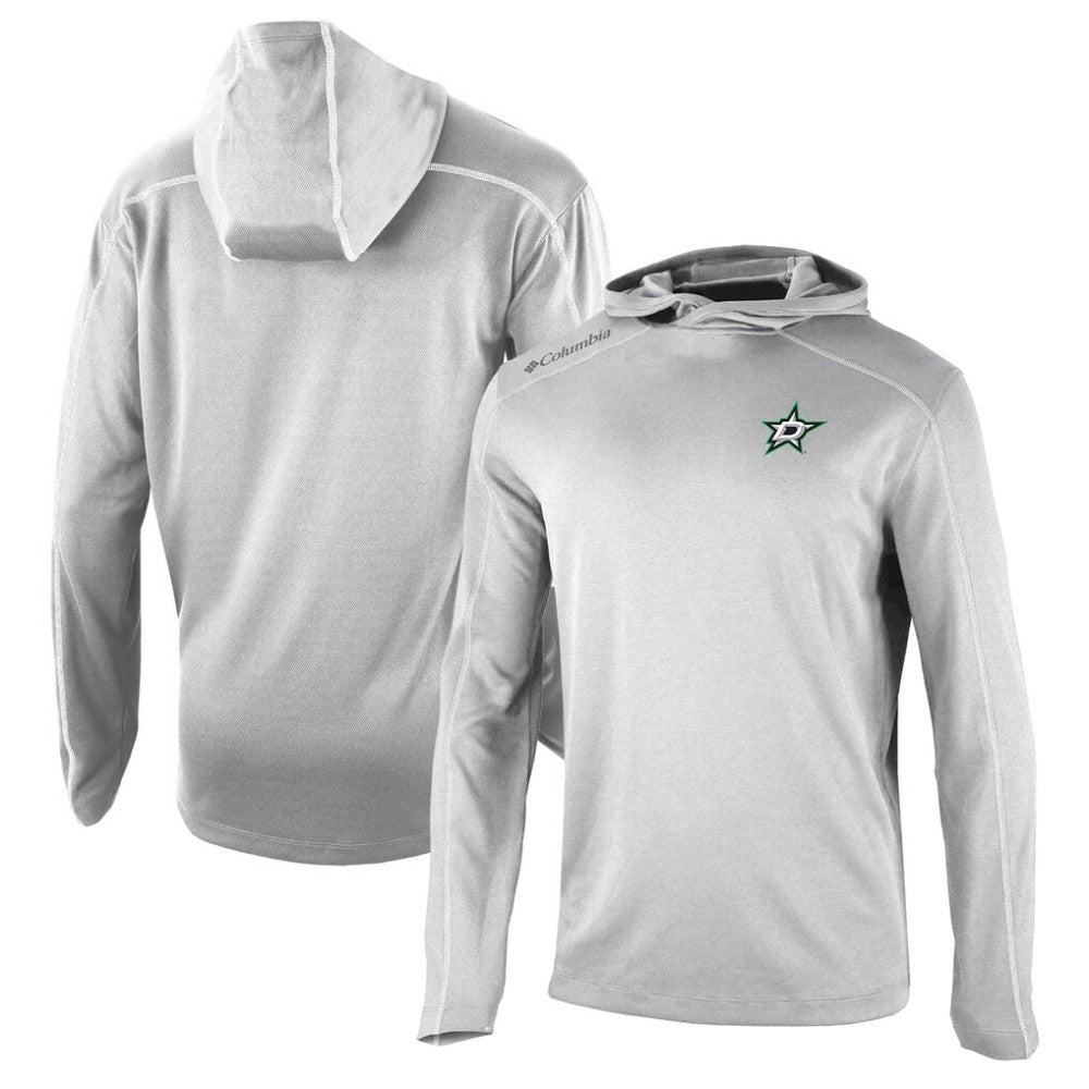 Dallas Stars - Columbia Omni-Wick Shotgun Long Sleeve Hoodie T-Shirt Gray