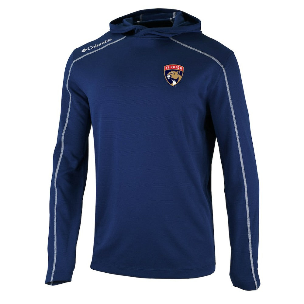 Florida Panthers - Columbia Omni-Wick Shotgun Long Sleeve Hoodie T-Shirt Navy