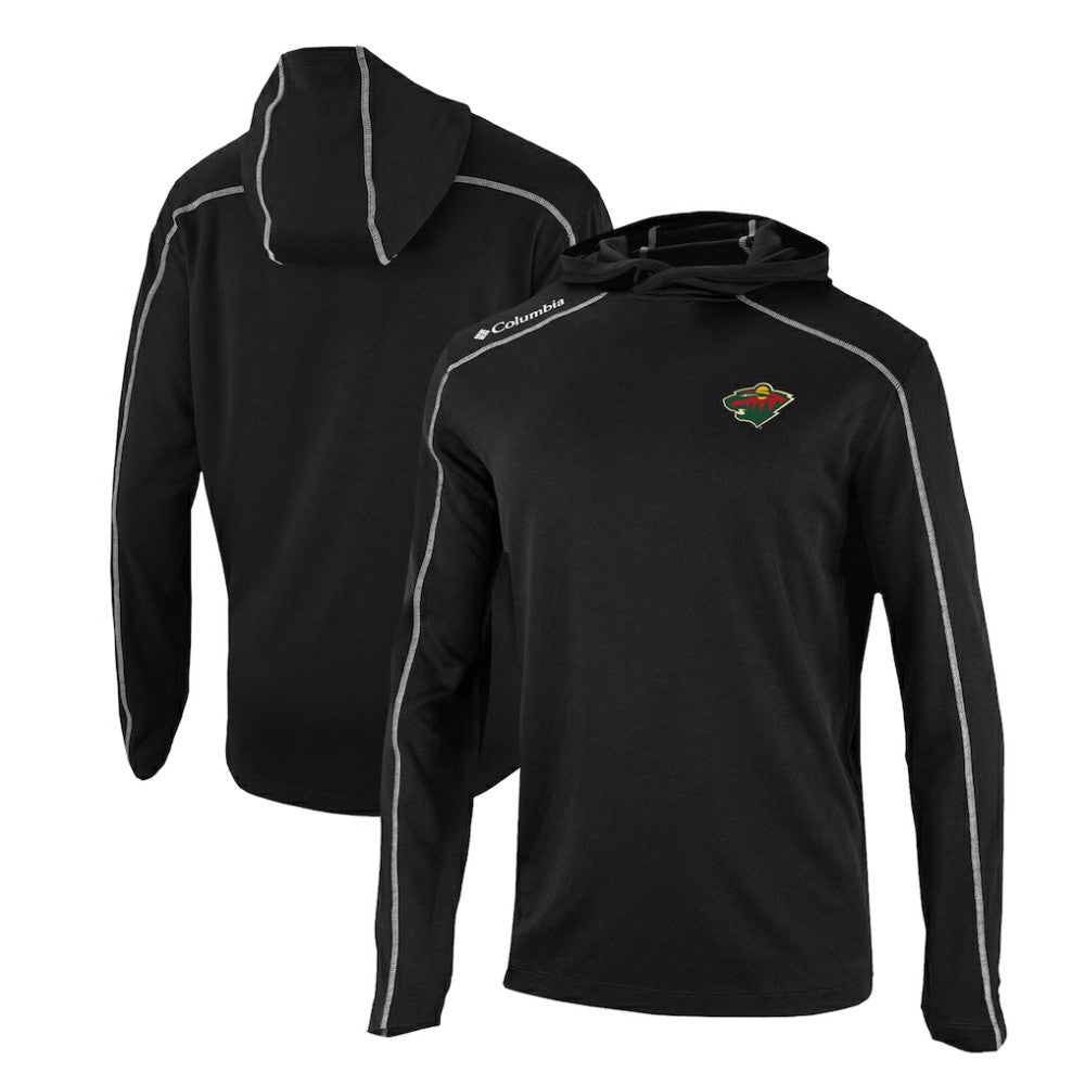 Minnesota Wild - Columbia Omni-Wick Shotgun Long Sleeve Hoodie T-Shirt Black