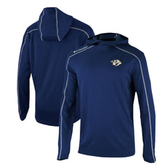 Nashville Predators - Columbia Omni-Wick Shotgun Long Sleeve Hoodie T-Shirt Navy