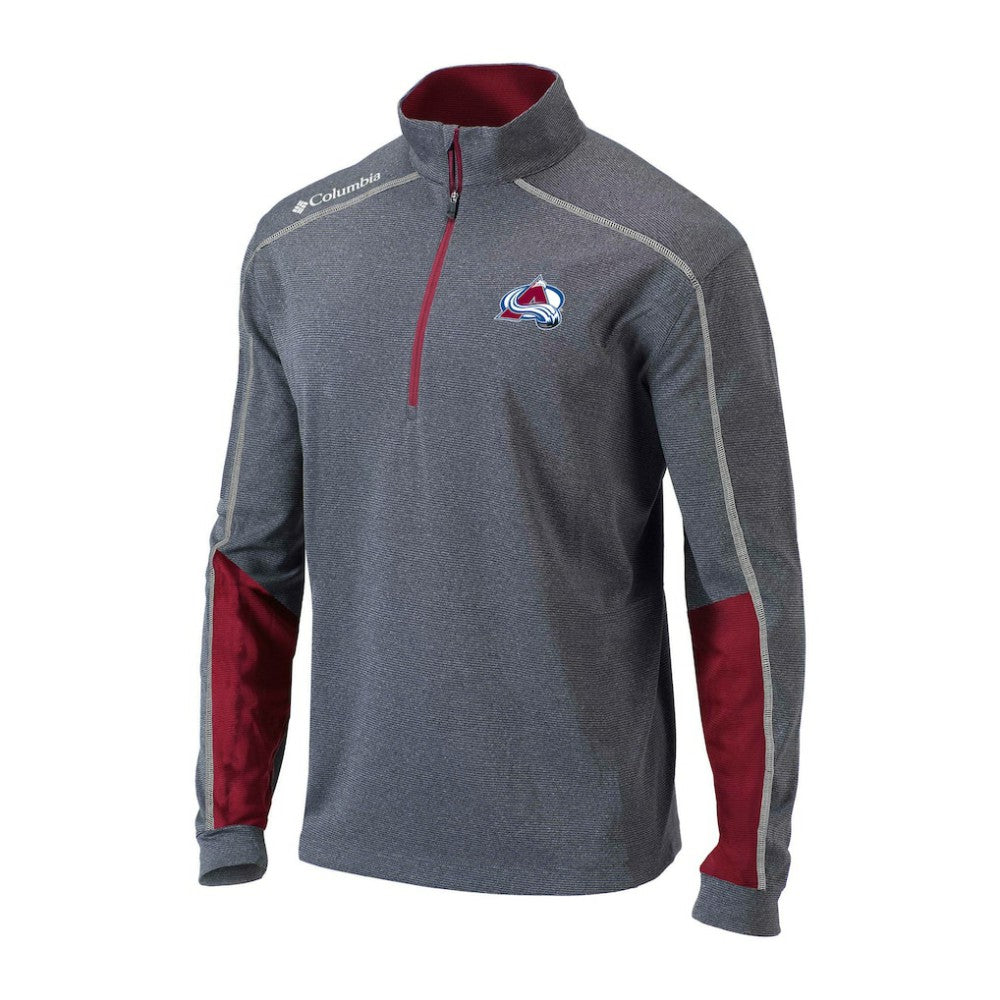 Colorado Avalanche - Columbia Omni-Wick Shotgun 2.0 Quarter-Zip Pullover Top Gray/Purple
