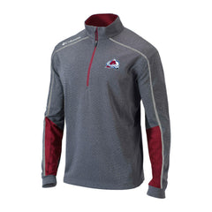 Colorado Avalanche - Columbia Omni-Wick Shotgun 2.0 Quarter-Zip Pullover Top Gray/Purple