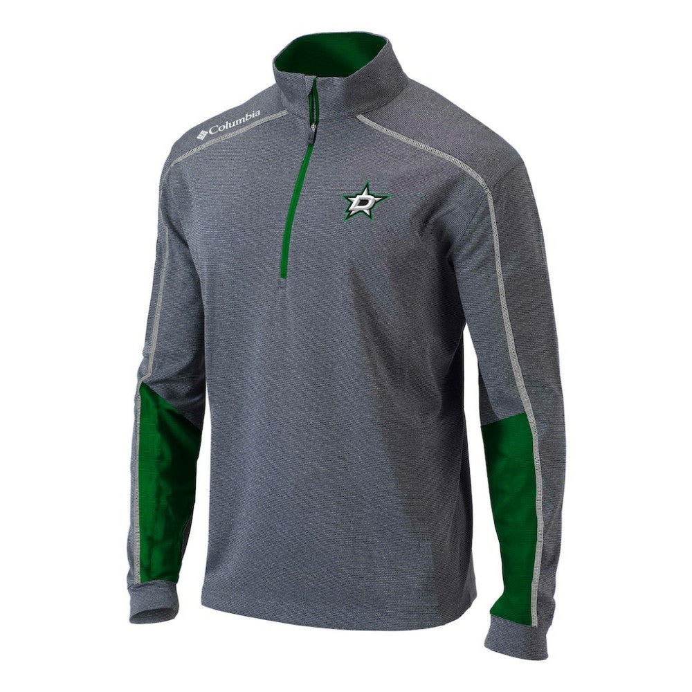 Dallas Stars - Columbia Omni-Wick Shotgun 2.0 Quarter-Zip Pullover Top Gray/Green