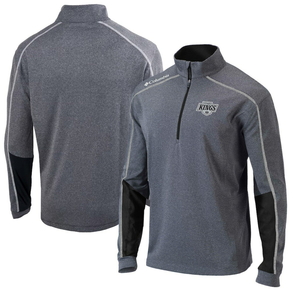 Los Angeles Kings - Columbia Omni-Wick Shotgun 2.0 Quarter-Zip Pullover Top Gray/Black