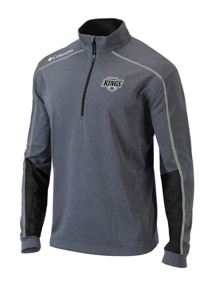 Los Angeles Kings - Columbia Omni-Wick Shotgun 2.0 Quarter-Zip Pullover Top Gray/Black