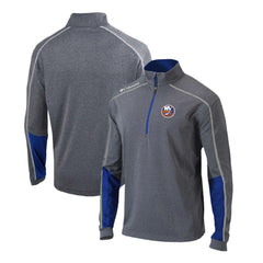 New York Islanders - Columbia Omni-Wick Shotgun 2.0 Quarter-Zip Pullover Top Gray/Blue