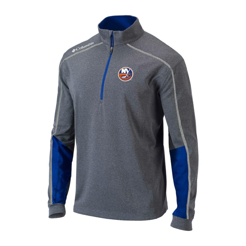 New York Islanders - Columbia Omni-Wick Shotgun 2.0 Quarter-Zip Pullover Top Gray/Blue
